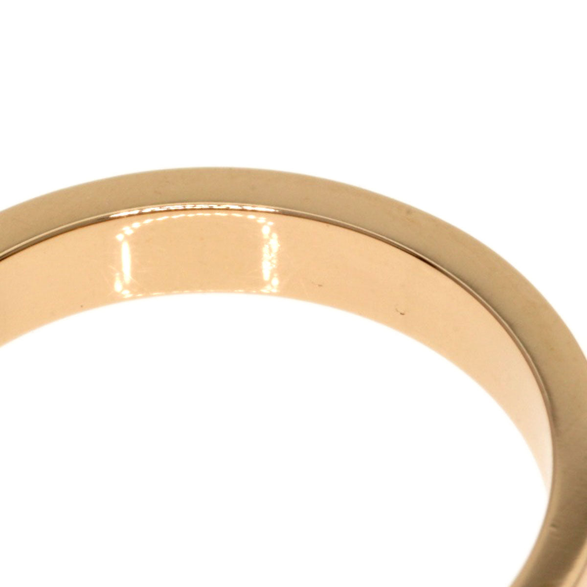 CARTIER Engraved 1P Diamond #49 Ring K18 Pink Gold Ladies [Used]