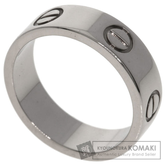 CARTIER love ring #51 Ring K18 White Gold Ladies [Used]