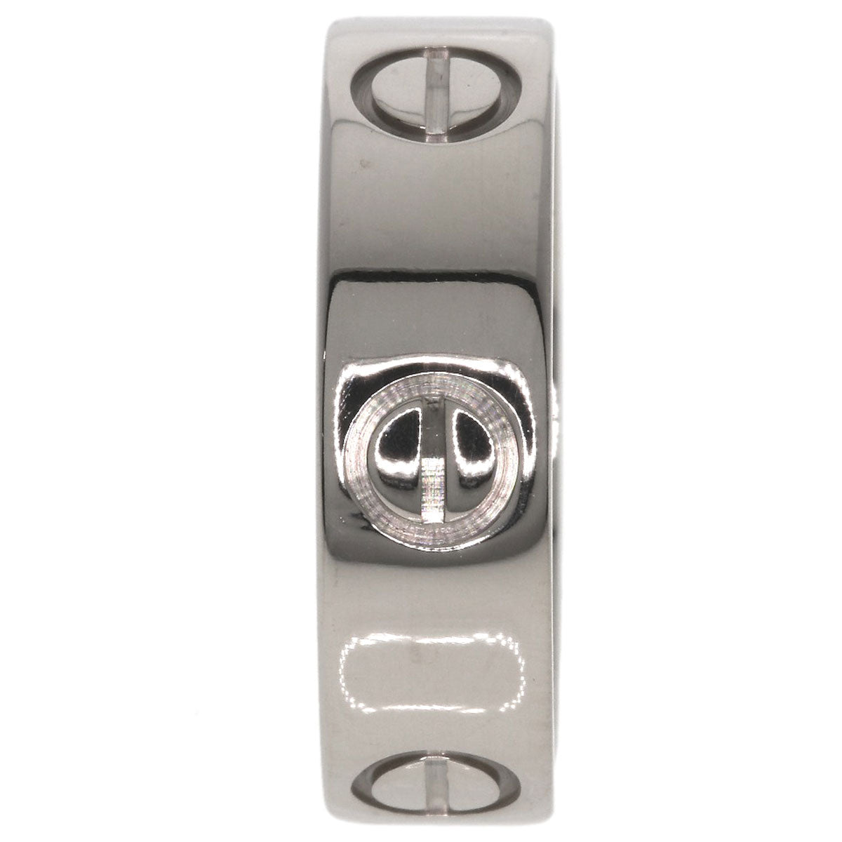 CARTIER love ring #51 Ring K18 White Gold Ladies [Used]