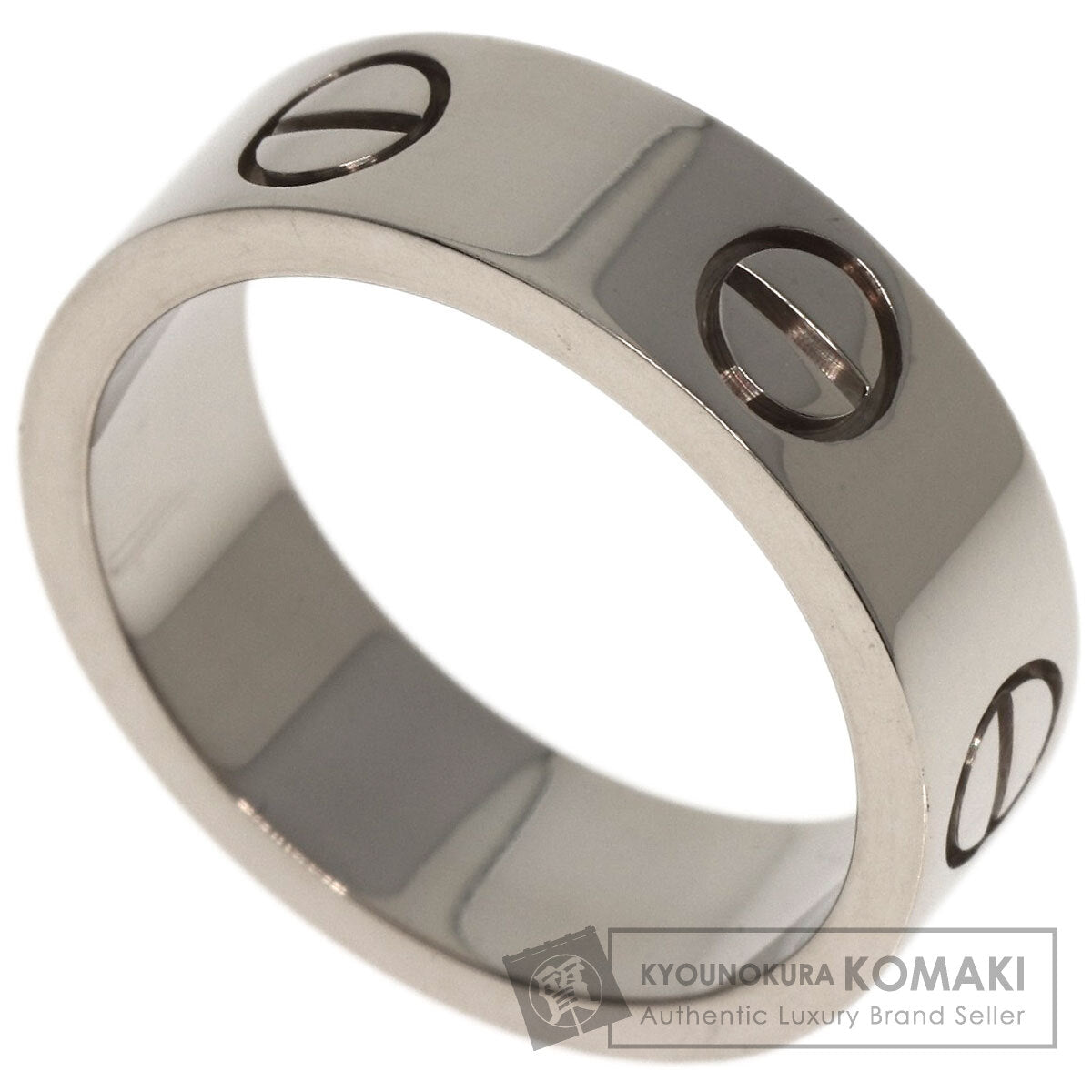 CARTIER love ring #49 Ring K18 White Gold Ladies [Used]