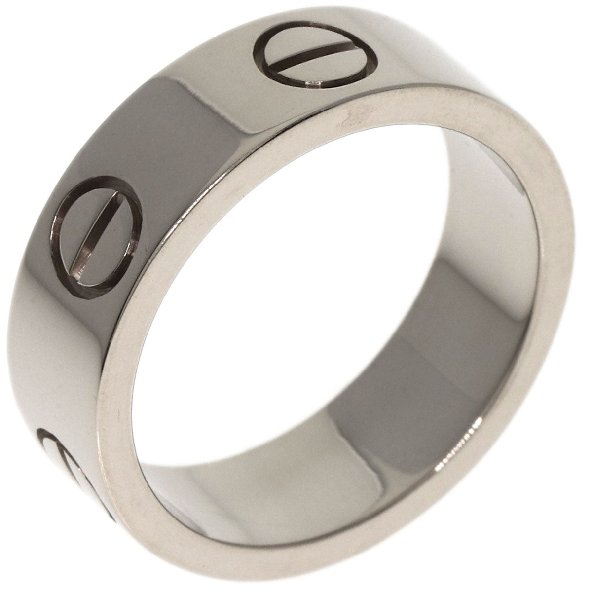 CARTIER love ring #49 Ring K18 White Gold Ladies [Used]