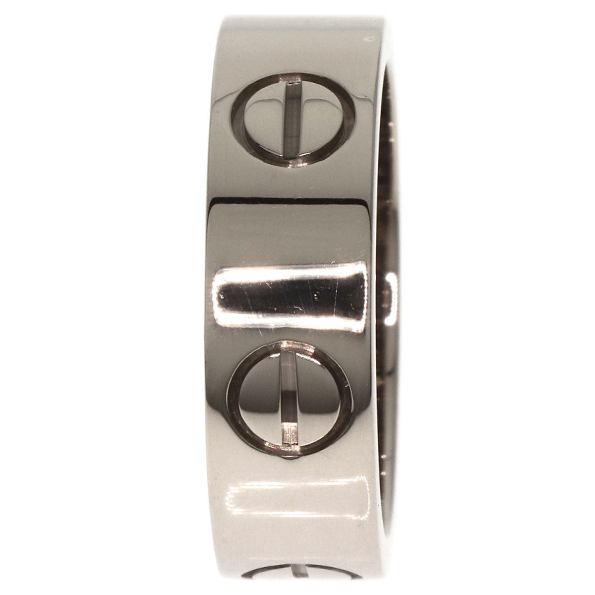 CARTIER love ring #49 Ring K18 White Gold Ladies [Used]