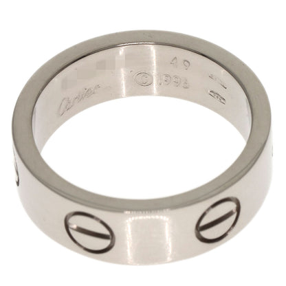 CARTIER love ring #49 Ring K18 White Gold Ladies [Used]