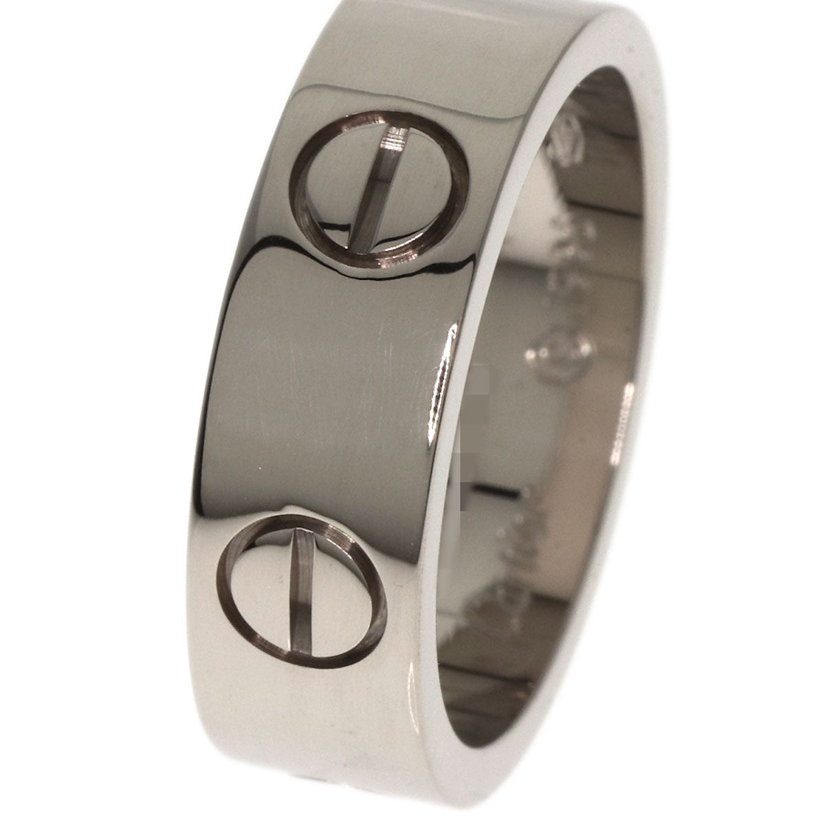 CARTIER love ring #49 Ring K18 White Gold Ladies [Used]