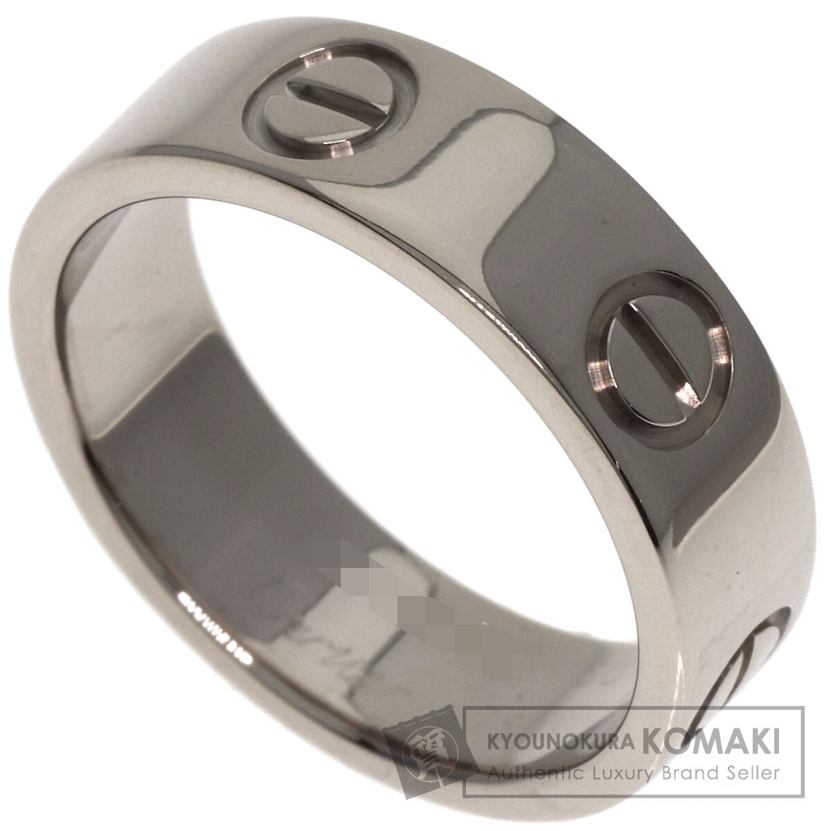 CARTIER love ring #50 Ring K18 White Gold Ladies [Used]