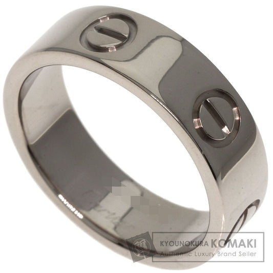 CARTIER love ring #50 Ring K18 White Gold Ladies [Used]