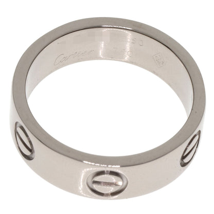 CARTIER love ring #50 Ring K18 White Gold Ladies [Used]
