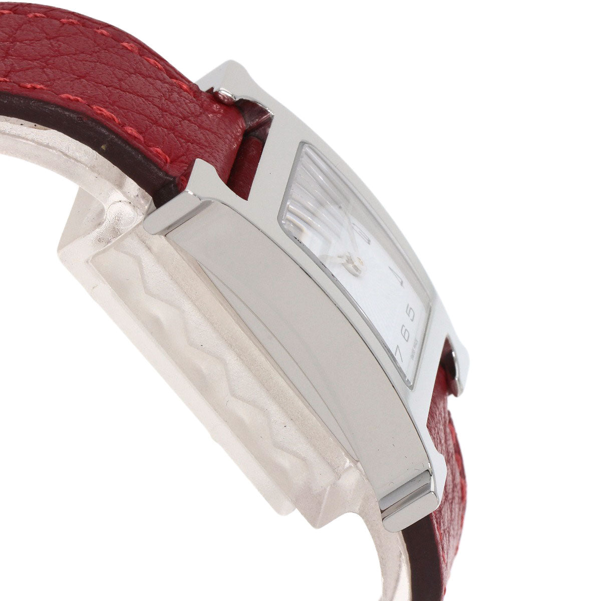 HERMES H watch Watches HH11.210 Stainless Steel/Leather Ladies