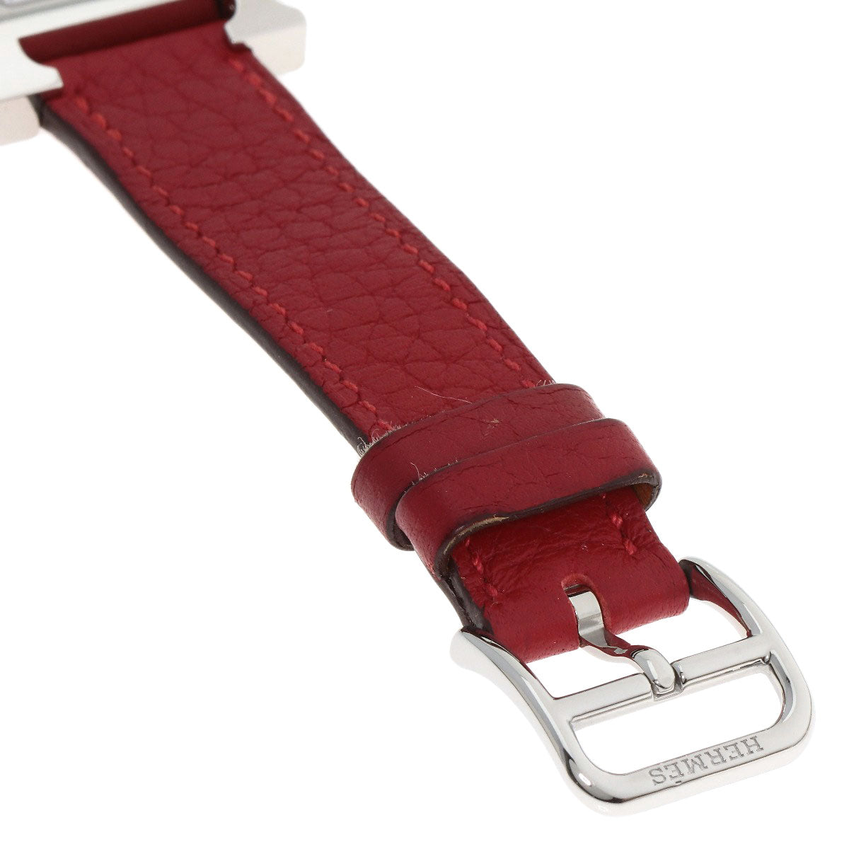 HERMES H watch Watches HH11.210 Stainless Steel/Leather Ladies