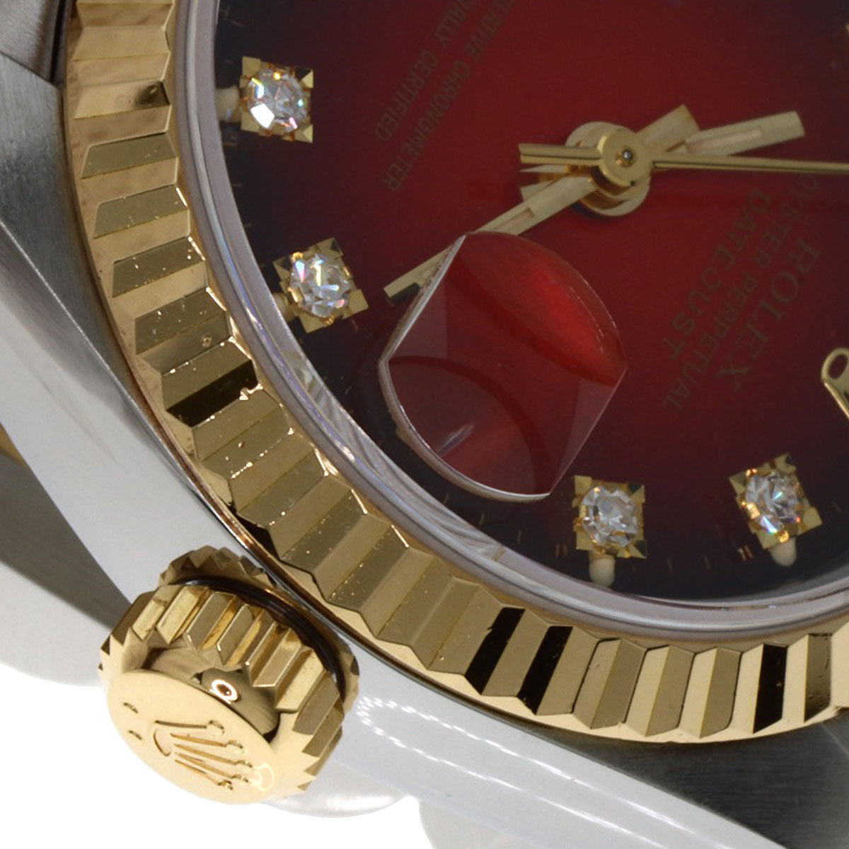 ROLEX Datejust 10P Diamond Cherry Gradation Watches 69173G Stainless Steel/SSxK18YG Ladies