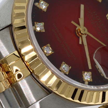 ROLEX Datejust 10P Diamond Cherry Gradation Watches 69173G Stainless Steel/SSxK18YG Ladies