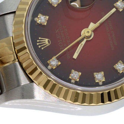 ROLEX Datejust 10P Diamond Cherry Gradation Watches 69173G Stainless Steel/SSxK18YG Ladies