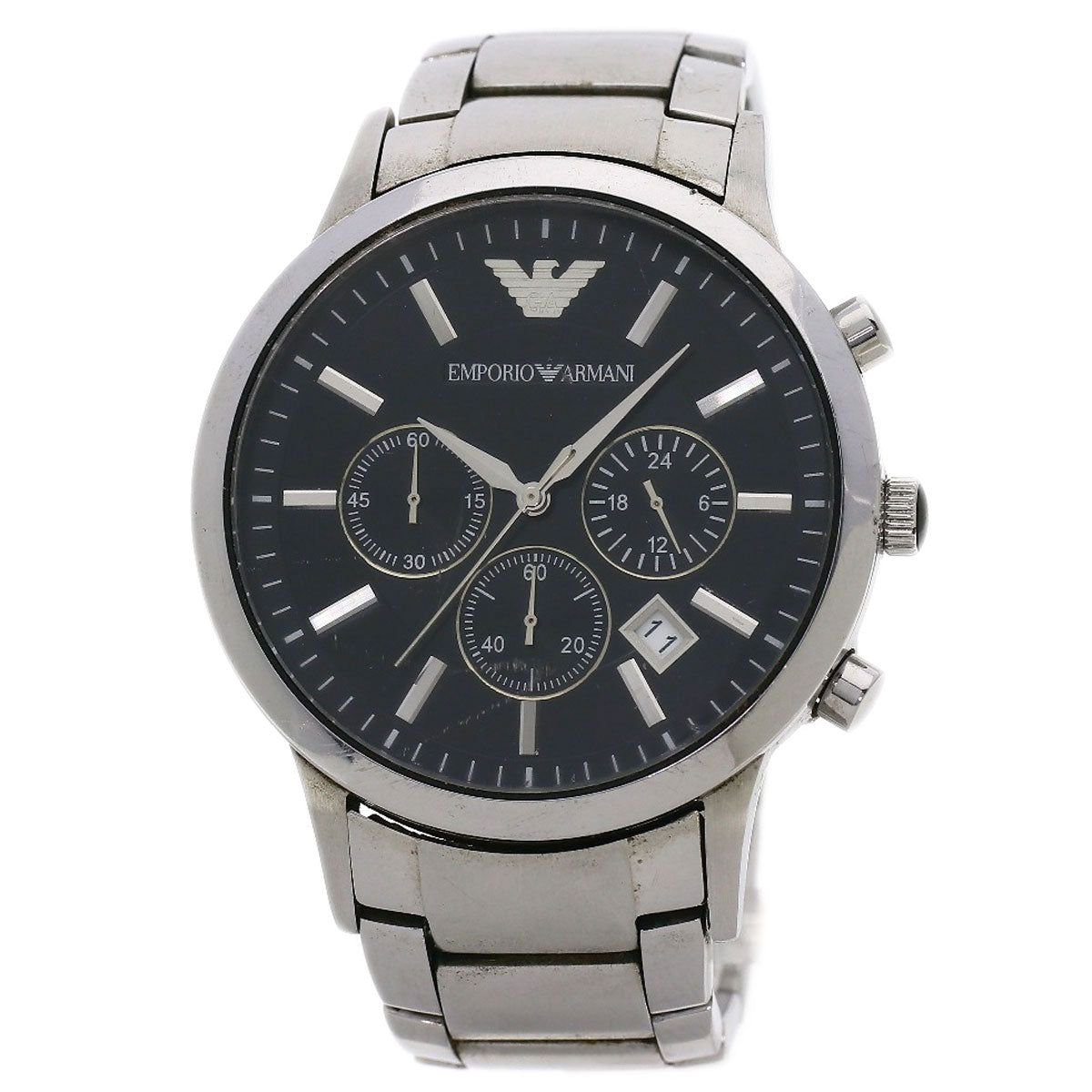 Emporio Armani Round face Watches AR-2434 Stainless Steel/Stainless Steel mens