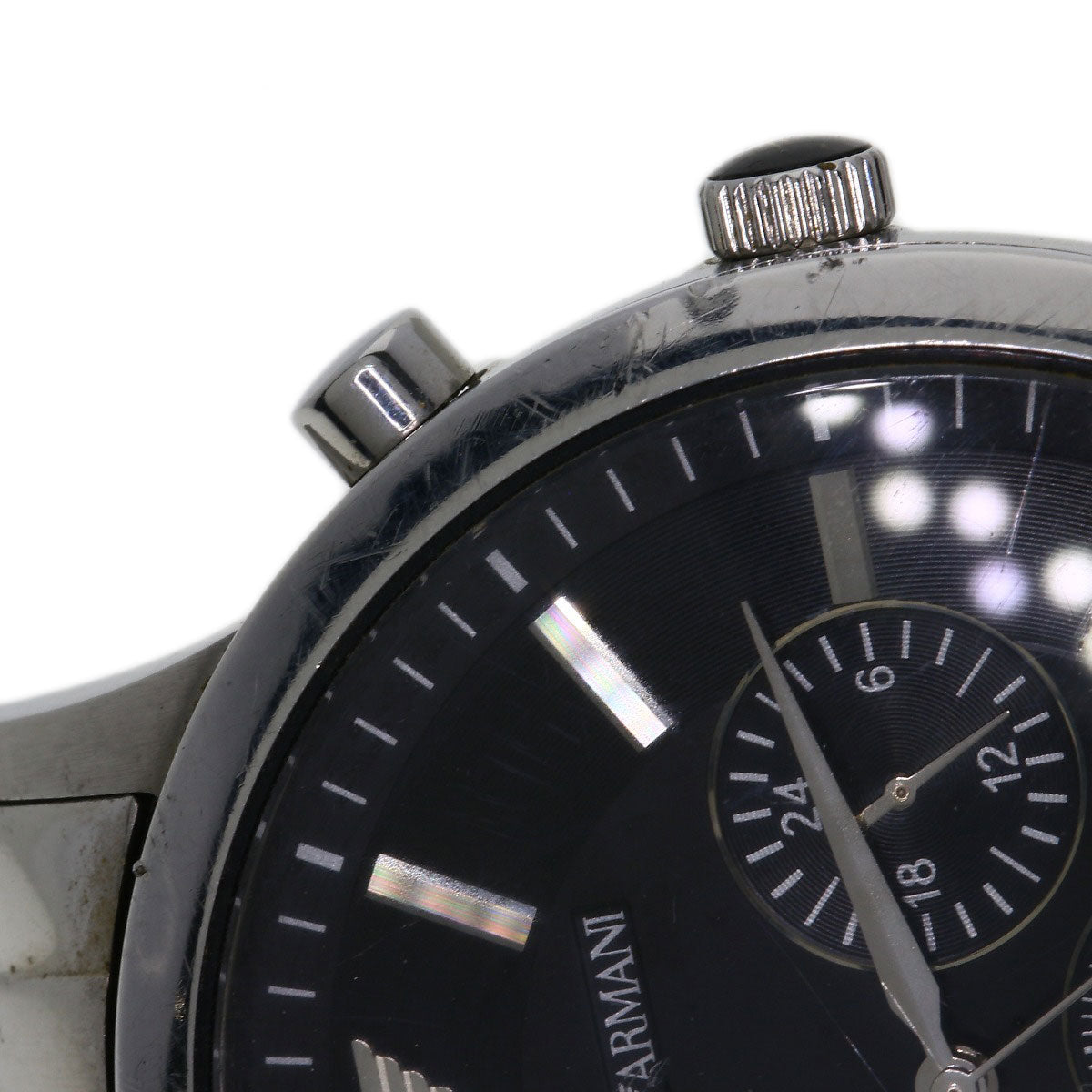 Emporio Armani Round face Watches AR-2434 Stainless Steel/Stainless Steel mens