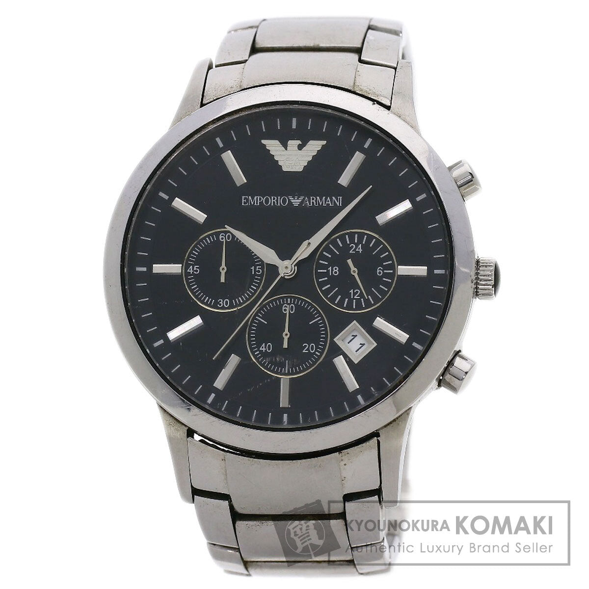 Emporio Armani Round face Watches AR-2434 Stainless Steel/Stainless Steel mens