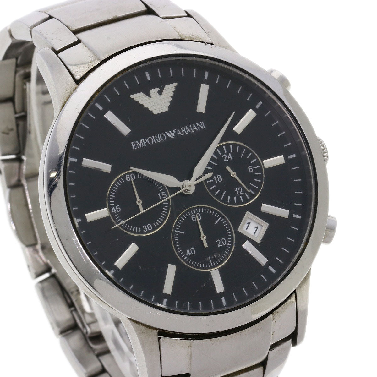 Emporio Armani Round face Watches AR-2434 Stainless Steel/Stainless Steel mens