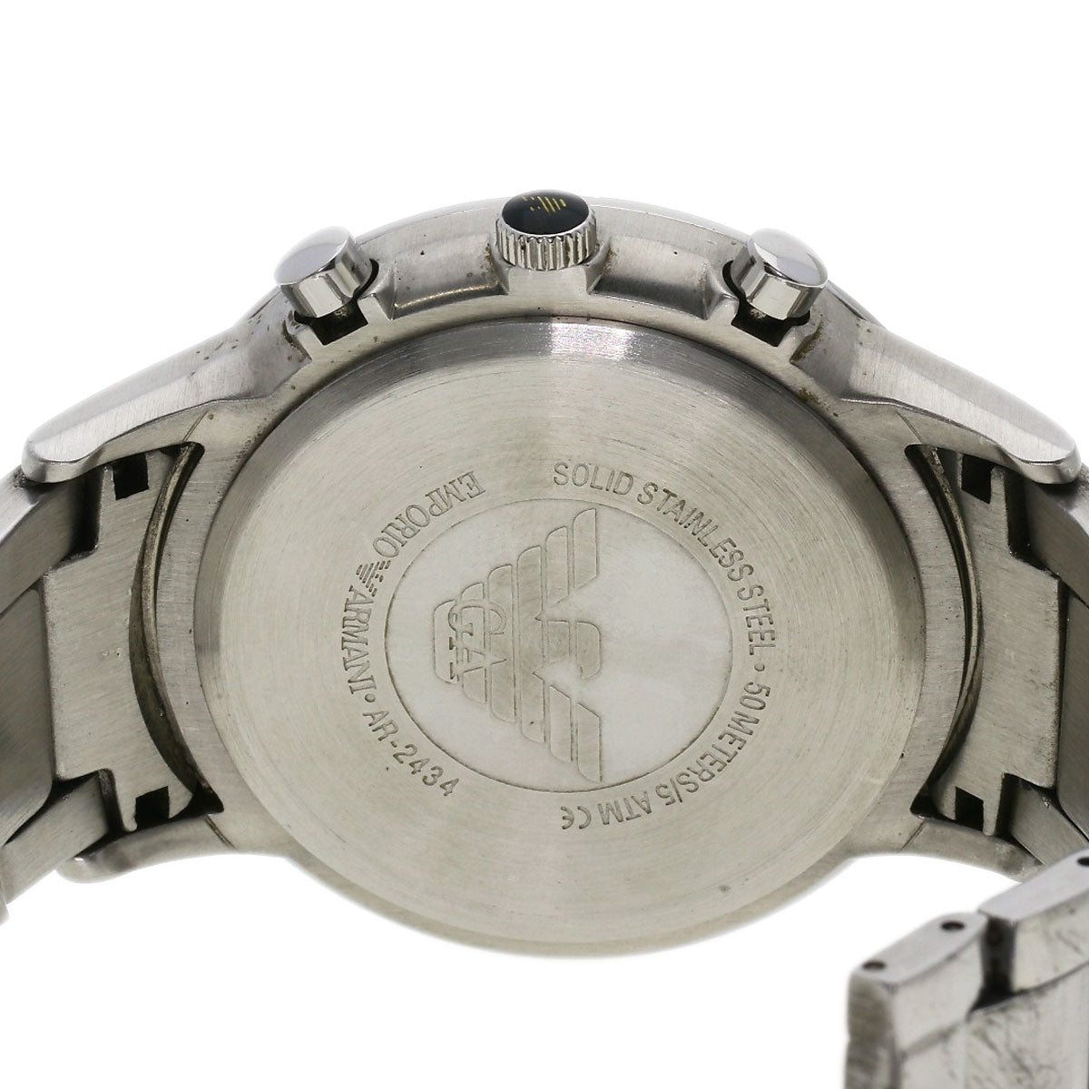 Emporio Armani Round face Watches AR-2434 Stainless Steel/Stainless Steel mens