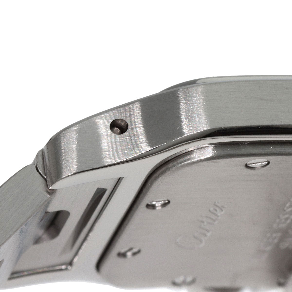 CARTIER Santosgalbe SM Watches W20056D6 Stainless Steel/Stainless Steel Ladies