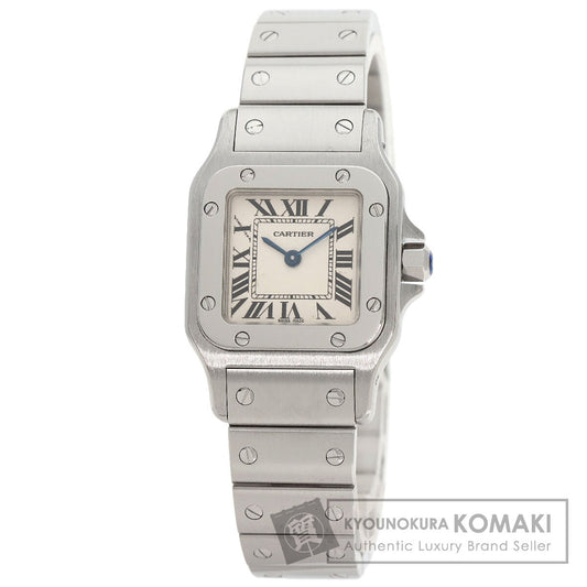 CARTIER Santosgalbe SM Watches W20056D6 Stainless Steel/Stainless Steel Ladies