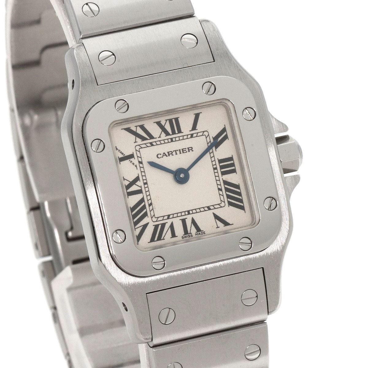 CARTIER Santosgalbe SM Watches W20056D6 Stainless Steel/Stainless Steel Ladies