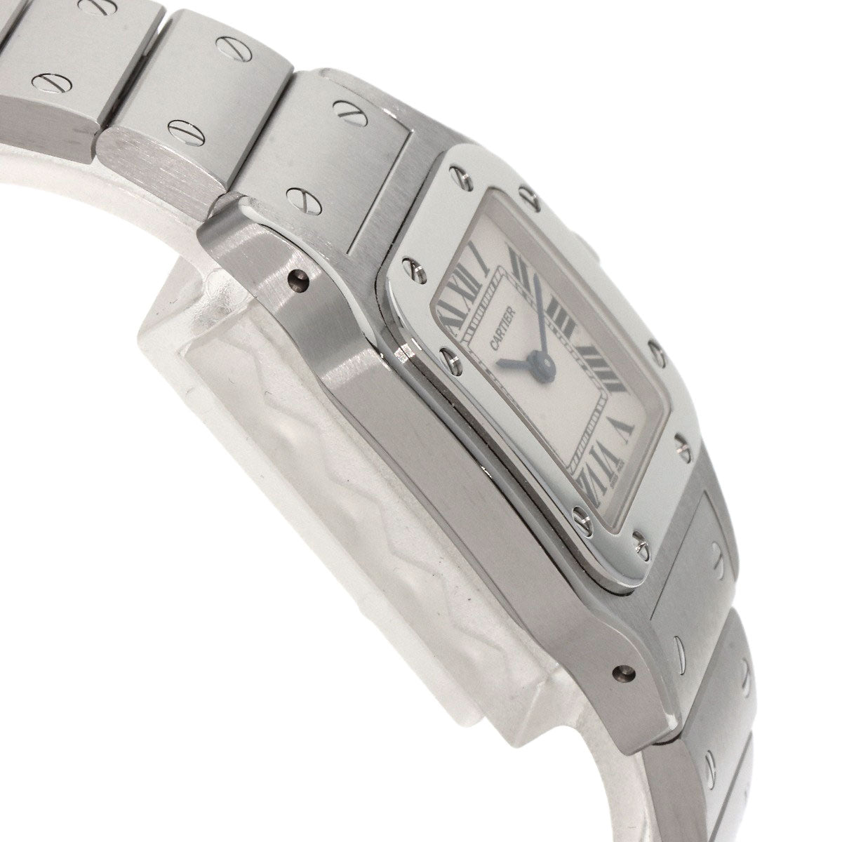 CARTIER Santosgalbe SM Watches W20056D6 Stainless Steel/Stainless Steel Ladies