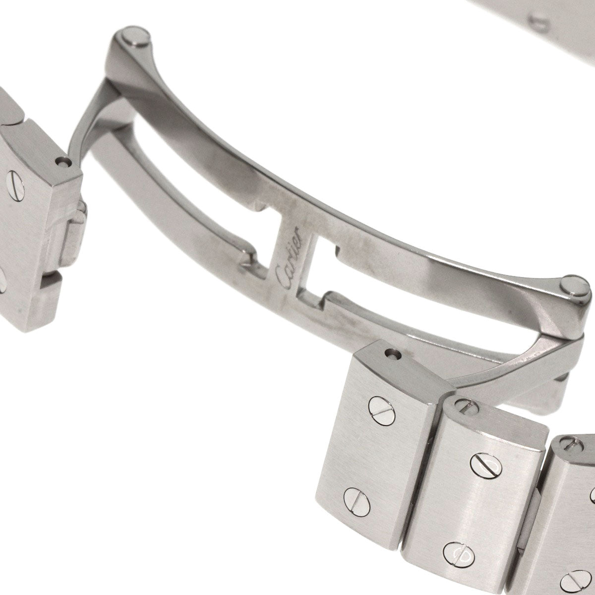 CARTIER Santosgalbe SM Watches W20056D6 Stainless Steel/Stainless Steel Ladies