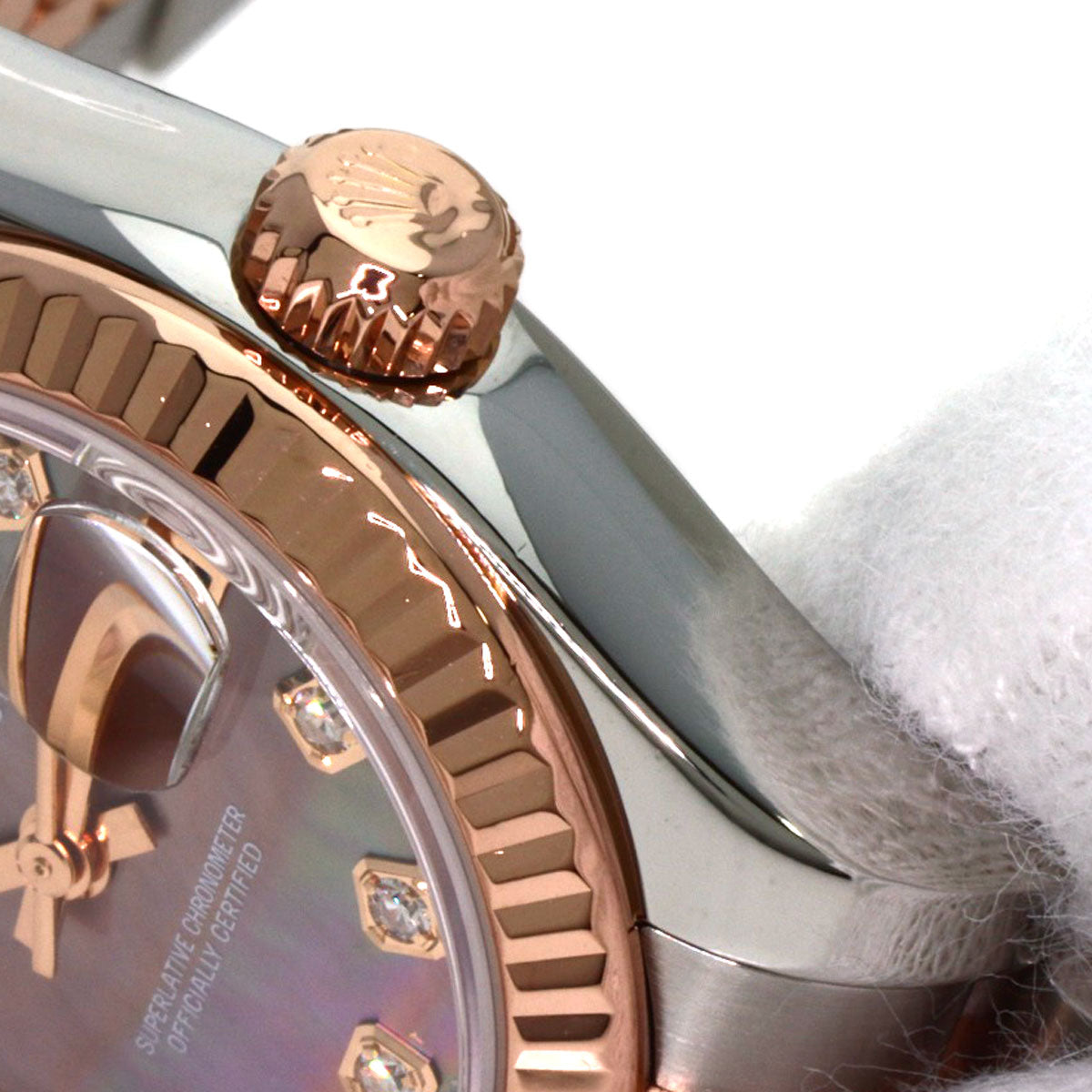 ROLEX DATEJUST 10P Diamond Watches 179171NG Stainless Steel/SSxK18PG Ladies