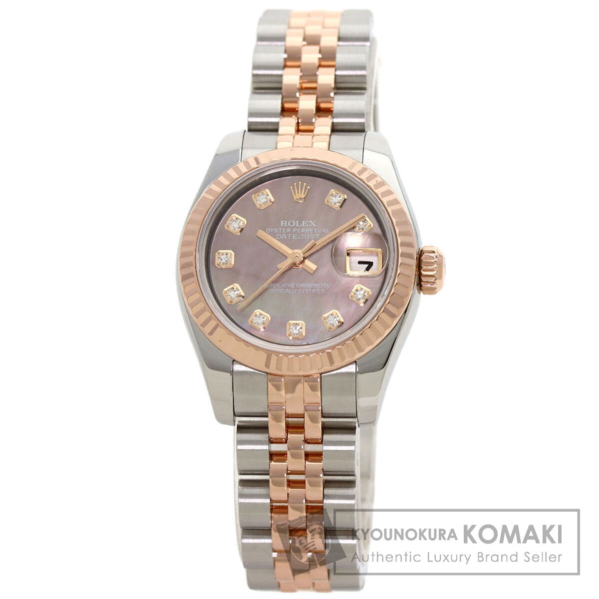 ROLEX DATEJUST 10P Diamond Watches 179171NG Stainless Steel/SSxK18PG Ladies