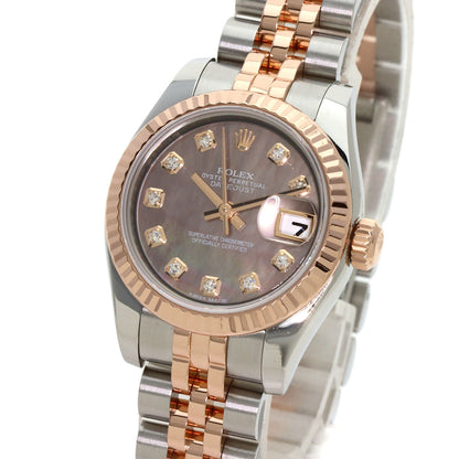 ROLEX DATEJUST 10P Diamond Watches 179171NG Stainless Steel/SSxK18PG Ladies