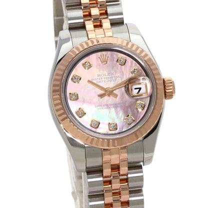 ROLEX DATEJUST 10P Diamond Watches 179171NG Stainless Steel/SSxK18PG Ladies