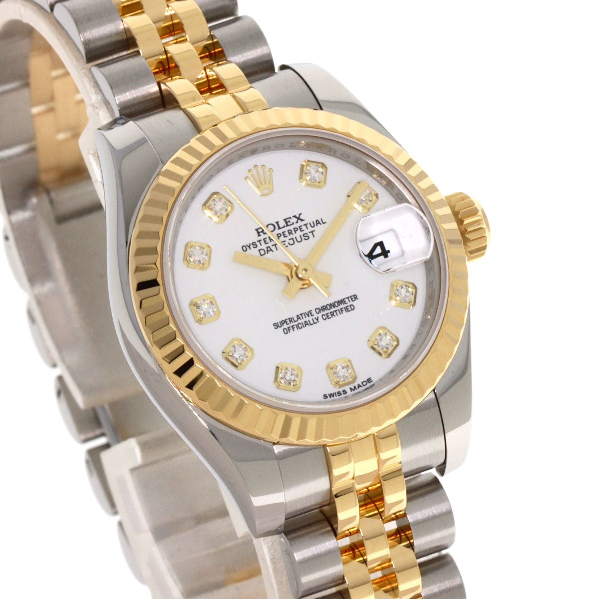 ROLEX DATEJUST 10P Diamond Watches 179173G Stainless Steel/SSxK18YG Ladies