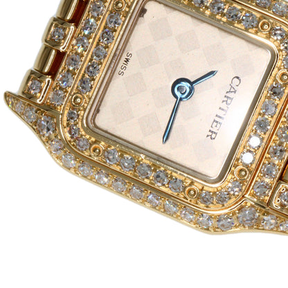 CARTIER Mini PANTHERE Double Bezel Diamond Watches WF3164FR K18 Yellow Gold/18K Yellow Gold Ladies