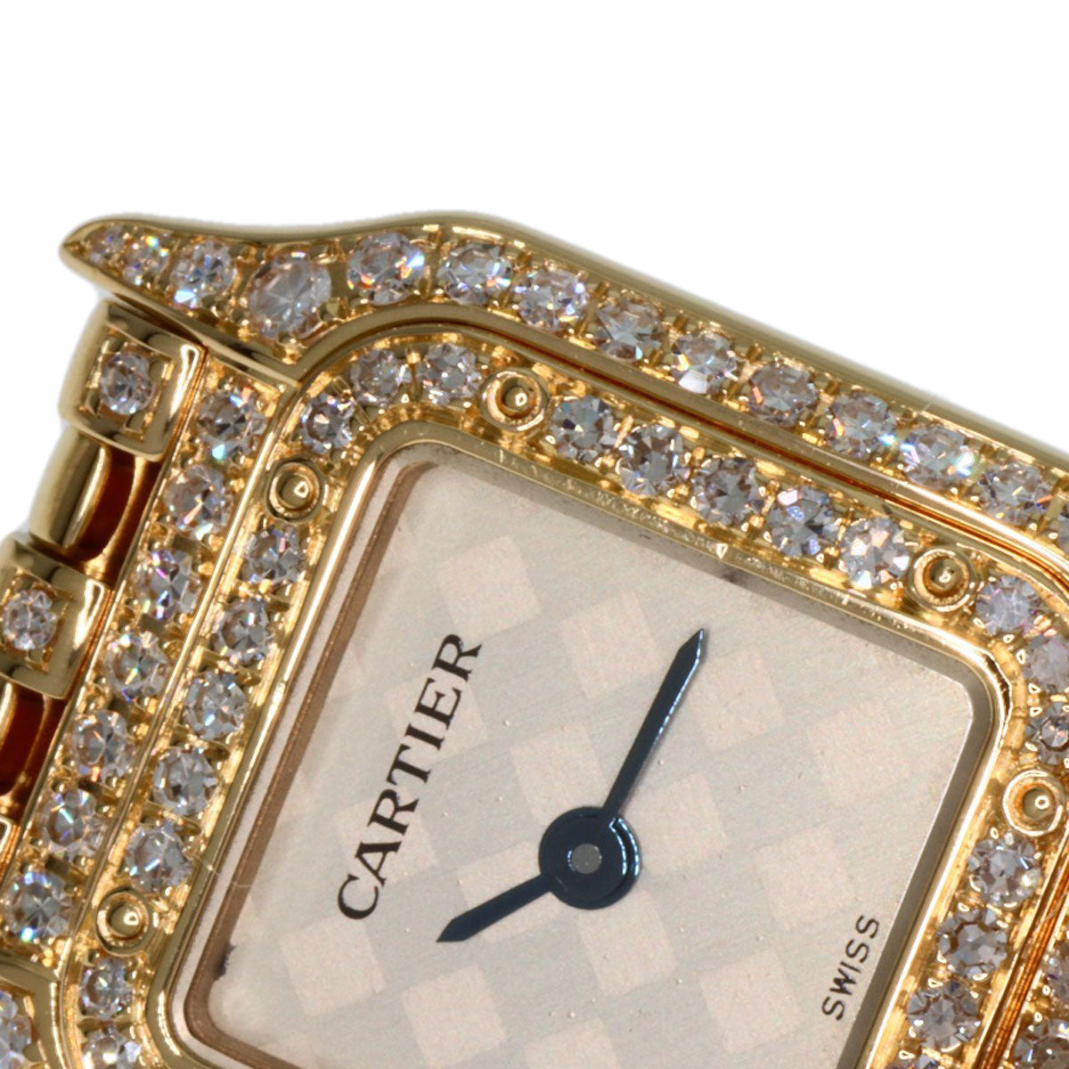 CARTIER Mini PANTHERE Double Bezel Diamond Watches WF3164FR K18 Yellow Gold/18K Yellow Gold Ladies