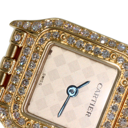 CARTIER Mini PANTHERE Double Bezel Diamond Watches WF3164FR K18 Yellow Gold/18K Yellow Gold Ladies