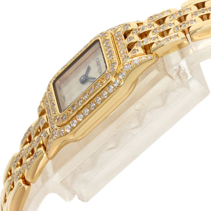 CARTIER Mini PANTHERE Double Bezel Diamond Watches WF3164FR K18 Yellow Gold/18K Yellow Gold Ladies