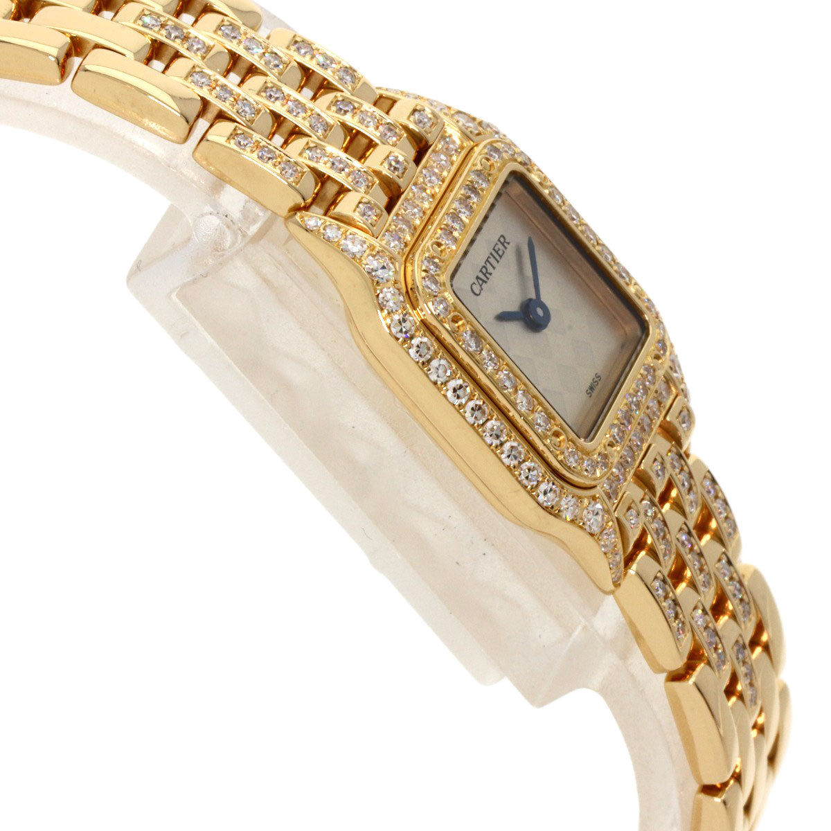 CARTIER Mini PANTHERE Double Bezel Diamond Watches WF3164FR K18 Yellow Gold/18K Yellow Gold Ladies