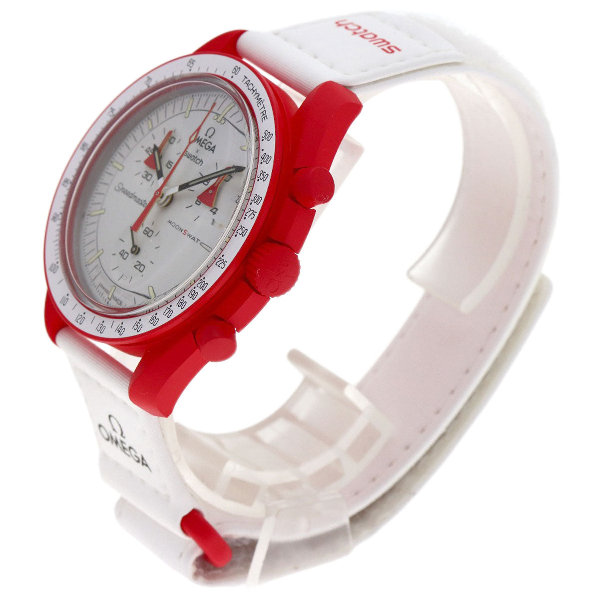 Swatch MISSION TO MARS Speedmaster Omega Collaboration Watches S033R100 Ceramic/Nylon mens