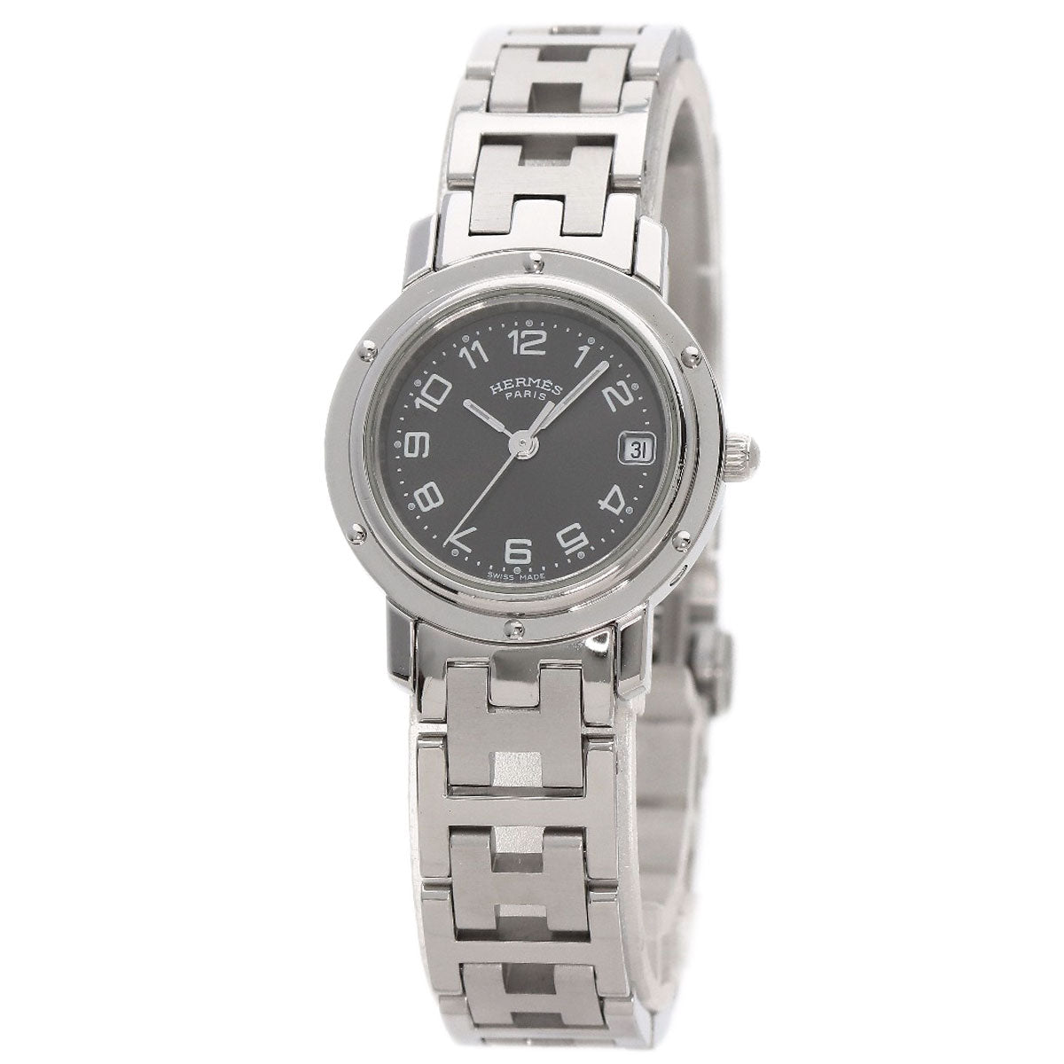 HERMES Clipper Watches CL4.210 Stainless Steel/Stainless Steel Ladies