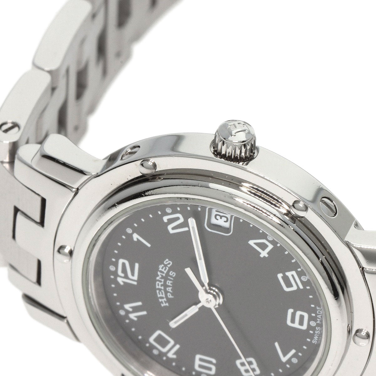 HERMES Clipper Watches CL4.210 Stainless Steel/Stainless Steel Ladies