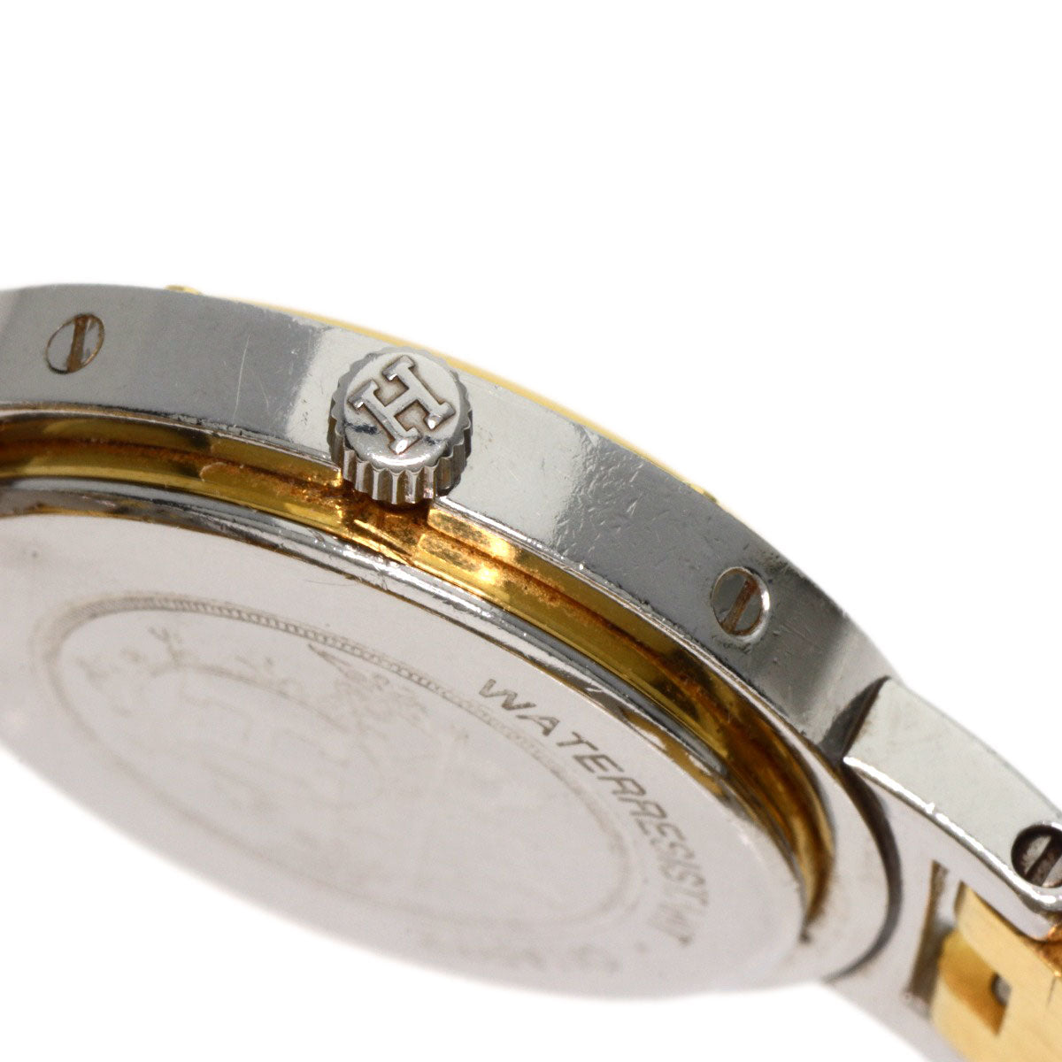 HERMES Clipper Old Belt Watches Stainless Steel/SSxGP Ladies