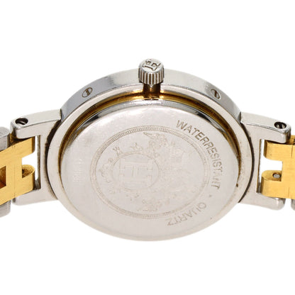 HERMES Clipper Old Belt Watches Stainless Steel/SSxGP Ladies