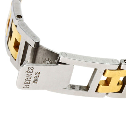 HERMES Clipper Old Belt Watches Stainless Steel/SSxGP Ladies
