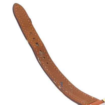 HERMES H watch mini Watches HH1.101 PGP/Leather Ladies