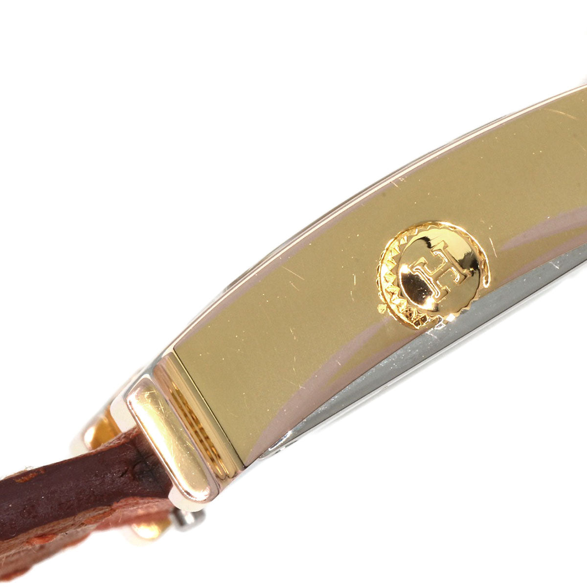 HERMES H watch mini Watches HH1.101 PGP/Leather Ladies