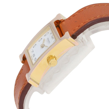 HERMES H watch mini Watches HH1.101 PGP/Leather Ladies