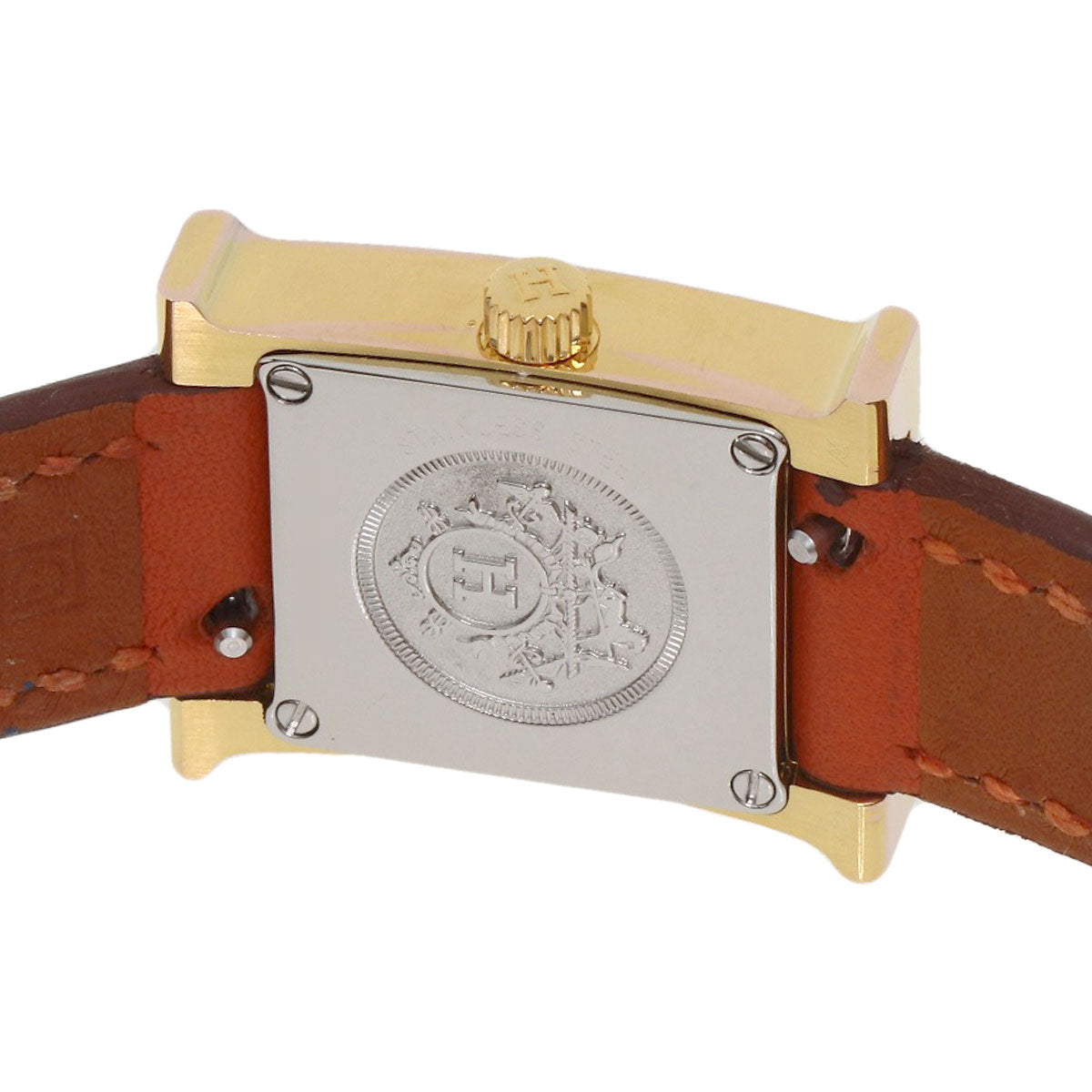 HERMES H watch mini Watches HH1.101 PGP/Leather Ladies