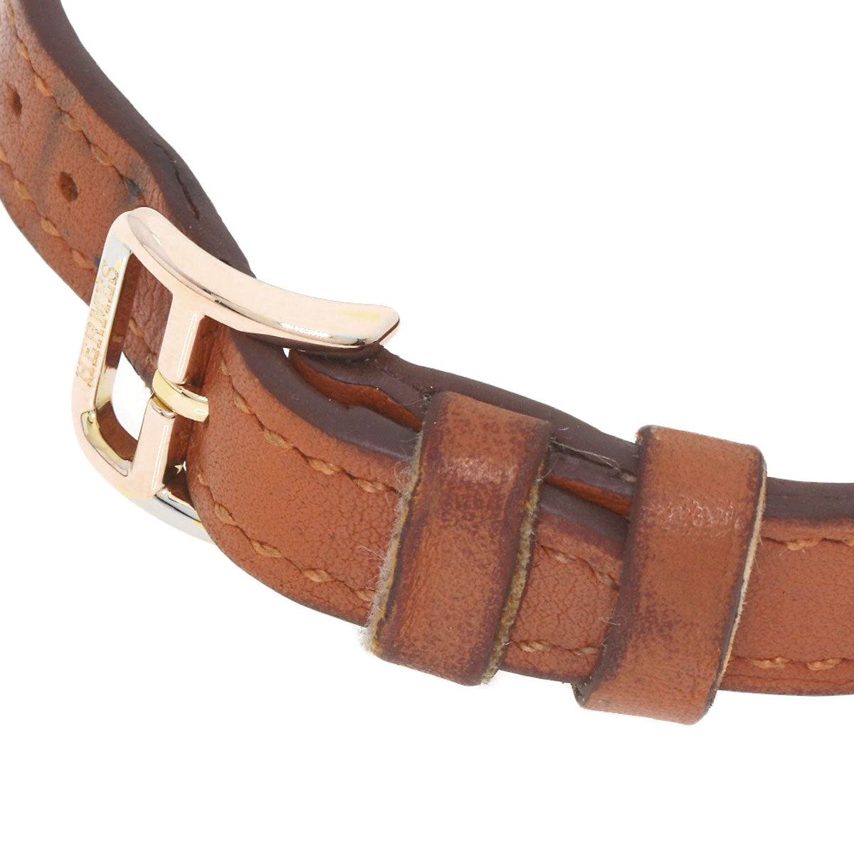 HERMES H watch mini Watches HH1.101 PGP/Leather Ladies