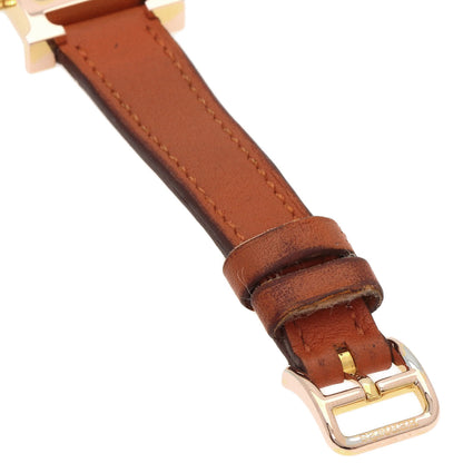 HERMES H watch mini Watches HH1.101 PGP/Leather Ladies
