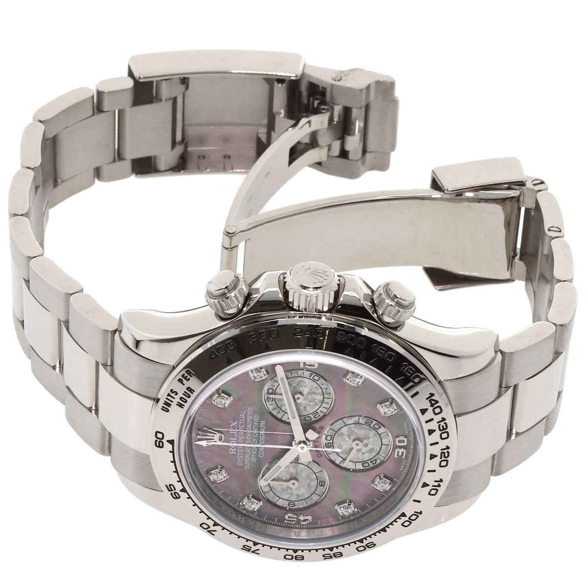 ROLEX Cosmograph Daytona 8P Diamond Watches 116509NG K18 White Gold/K18 White Gold mens