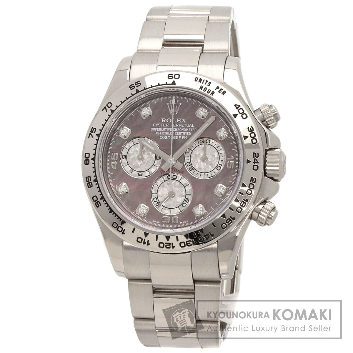 ROLEX Cosmograph Daytona 8P Diamond Watches 116509NG K18 White Gold/K18 White Gold mens